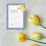 Cartão De Conselho Casamento da Costa do Amalfi com Limão Azulejo do<br><div class="desc">Estes cartões de conselho bonito e mediterrânicos constituiriam uma maravilhosa adição aos seus fornecimentos de casamento! Personalize facilmente o texto clicando na opção "personalizar".</div>