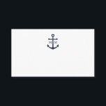Cartão De Conselho Casamento de Âncora Azul Marinho Náutico<br><div class="desc">Adicione um toque de na moda ao seu casamento náutico com este clássico cartão de conselho de casamento da âncora azul marinho. Projetado com uma ilustração de âncora azul marinho, ele apresenta noiva personalizada e monograma de noiva, texto personalizado em uma fonte azul marinho em um fundo branco. Ideal para...</div>