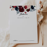 Cartão De Conselho Casamento de Caligrafia Floral do Marinho Rosa Bur<br><div class="desc">Este cartão de conselho de casamento para caligrafia floral cor-de-rosa-burgundy é perfeito para um casamento rústico. O design apresenta cor-de-água rosa, pincel, marinho, colheres azuis e burgundy, rosas com folhagem verde que se juntam perfeitamente em buquês elegantes. Estas cartas são perfeitas para um casamento, chá de panela, chá de fraldas,...</div>