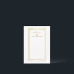 Cartão De Conselho Casamento Dourado e Branco moderno<br><div class="desc">Este é o Vazio Elegante Dourado e White Wedding Advice and Wish Cartão de visita. Esta placa possui borda dupla retângulo dourada. É perfeito como cartões de casamento,  cartões de visitas e muito mais. Clique no botão personalizar para personalizar o design.</div>