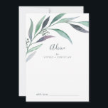 Cartão De Conselho Casamento Eucalipto Roxo e Verde<br><div class="desc">Este cartão de conselho de casamento roxo e verde de eucalipto é perfeito para um casamento moderno ao ar livre e pode ser usado para qualquer evento. O simples e elegante design botânico apresenta um verde-aquarela com acentos de lavanda e roxo escuro. Esses cartões de aviso podem ser usados como...</div>