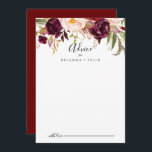 Cartão De Conselho Casamento Floral Colorida Rustic Boho<br><div class="desc">Este cartão de conselho floral rústico e colorido é perfeito para um casamento moderno. A design apresenta coloração d'água rosa, roxa, vermelha e burgundy, agrupadas em buquês elegantes com folhagem verde, inspirando beleza natural. Estas cartas são perfeitas para um casamento, chá de panela, chá de fraldas, festa de formatura e...</div>