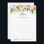 Cartão De Conselho Casamento Floral de outono de Coloração Tropical<br><div class="desc">Este cartão de conselho floral de outono tropical é perfeito para um casamento de destino. A design apresenta cor-de-água rosa, esbranquiçada, amarela, azul e branca, que cai em pérolas com folhas verdes botânicas. Estas cartas são perfeitas para um casamento, chá de panela, chá de fraldas, festa de formatura e muito...</div>