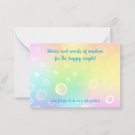 Cartão De Conselho Casamento Magical Arco-Íris