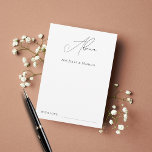 Cartão De Conselho Casamento Simples Moderno Elegante De Script Elega<br><div class="desc">Estes cartões de conselho elegantes e românticos constituiriam uma maravilhosa adição ao seu chá de panela/material de casamento! Personalize facilmente o texto clicando na opção "personalizar".</div>