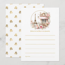 Chá de fraldas Bonjour Bébé Parisiense Café