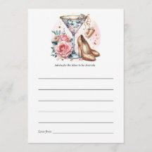 Chá de fraldas Chic Martini Cocktail