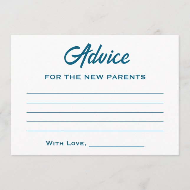 Cartão De Conselho Chá de fraldas De Storybook Novo Capítulo Blue Ted (Frente)