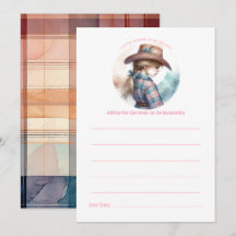 Chá de fraldas Rustic Little Cowgirl