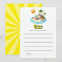 Chá de fraldas Tropical Sunshine "Aqui Vem o Filho