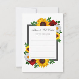 Cartão De Conselho Chá de panela Floral Tradicional