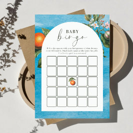 Cartão De Conselho Chic Baby in Bloom Baby Shower |Arch Bingo Game