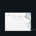 Cartão De Conselho Cinza Azul Dusty Chá de panela Casamento Cor da Ág<br><div class="desc">Chá de panela Dusty Blue e Cinza de Buquê de Aquarela ou Cartões de Aviso de Casamento: Este design apresenta flores azuis suaves / cinzas azuis com letra casual e de salto. As costas têm uma coroa com as iniciais do casal e a data do casamento. Quando seus convidados escrevem...</div>