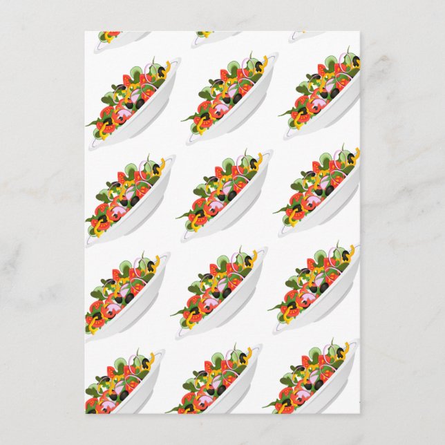 Cartão De Conselho Coma mais plantas com cartazes de motivação de sal (Frente)