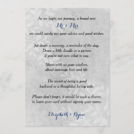 Cartão De Conselho Conselhos de Casamento, Boas Vindas, Floral Cinza