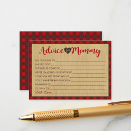 Cartão De Conselho Conselhos de Chá de fraldas Lumberjack para placas