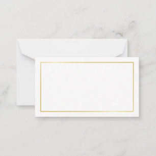 Cartão De Conselho Conselhos e Desejos de Casamento Dourado e Branco