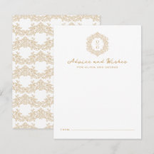 Crest de Herança Elegante Monograma de Casamento e