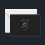 Cartão De Conselho Crie seu próprio - Preto<br><div class="desc">Minimalista Negro da nossa Coleção "Minimalista Negro". Visite nosso compro para mais coordenação de material de casamento e eventos,  decoração e favores.</div>