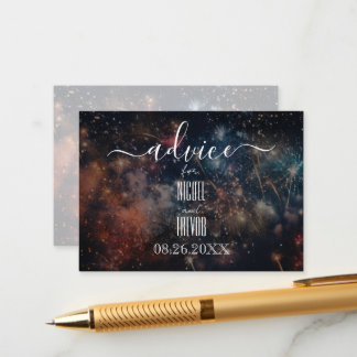 Cartão De Conselho Crie seus próprios fogos de artifício coloridos