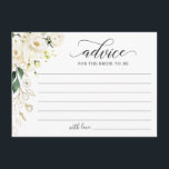 Cartão De Conselho Dourada Rosa Branca Verde Floral Palavras de<br><div class="desc">Dourada Rosa Branca, Palavras Florais de Cartão de Aviso. (1) Para mais personalização, clique no link "personalizar mais" e use nossa ferramenta design para modificar esse modelo. (2) Se precisar de ajuda ou itens correspondentes, entre em contato comigo.</div>