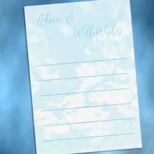 Cartão De Conselho Estamos no Chá de fraldas Cloud Nine