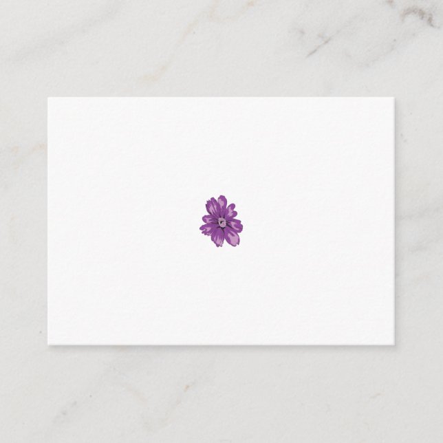 Cartão De Conselho Estilo Feminino, Berinjela Clara, Cedro Desbotado (Frente)