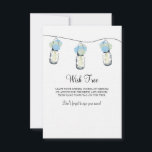 Cartão De Conselho Etiqueta de Árvore Wish Casada<br><div class="desc">Perfeito para um Casamento no estilo country ou talvez você apenas ame Mason Jars! Mason Jars, pendurado com hídrangeas. Use este cartão para sua TAG WEDDING WISH TREE. Peça aos seus hóspedes que adicionem conselhos e votos de felicidade e depois pendurem a etiqueta na árvore para vocês. Um fundo branco...</div>