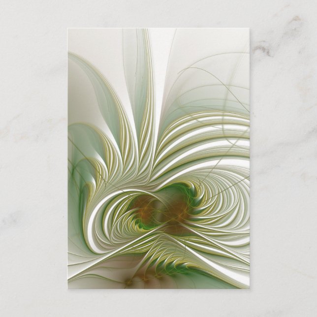 Cartão De Conselho Flor de fantasia fractal macia e tenra (Frente)