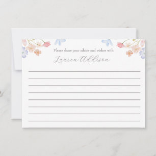 Cartão De Conselho Flores rosa Belas Belas Barras de Aconselhamento F