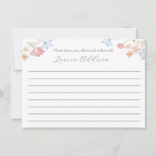 Cartão De Conselho Flores rosa Belas Belas Barras de Aconselhamento F