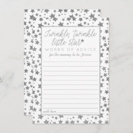 Cartão De Conselho Grelha, Grelha, Pequeno Chá de fraldas de Estrela