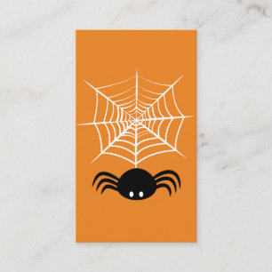 Cartão De Conselho Ilustração Assustadora de Aranha de Halloween