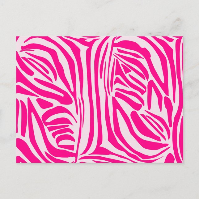 Cartão De Conselho Impressão zebra rosa (Frente)