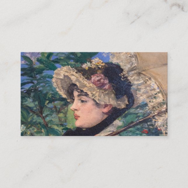 Cartão De Conselho Jeanne (Primavera) Por Édouard Manet (Frente)