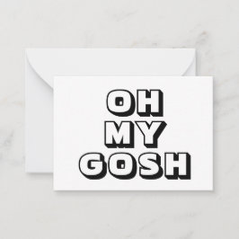 Cartão De Conselho Meu Deus, meu Deus, carta branca preta