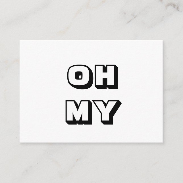 Cartão De Conselho Meu Deus, meu Deus, carta branca preta (Frente)