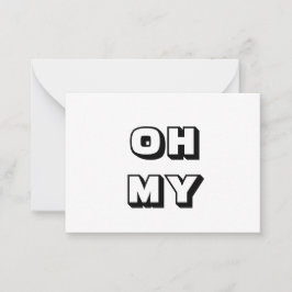 Cartão De Conselho Meu Deus, meu Deus, carta branca preta