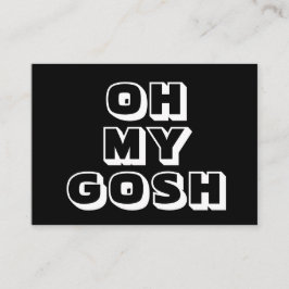 Cartão De Conselho Meu Deus, meu Deus, carta branca preta