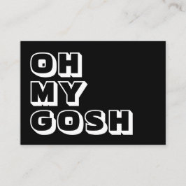 Cartão De Conselho Meu Deus, meu Deus, carta branca preta