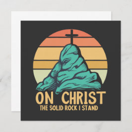 Cartão De Conselho No Cristo, o Solid Rock I Stand