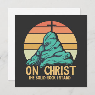 Cartão De Conselho No Cristo, o Solid Rock I Stand