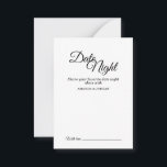 Cartão De Conselho Noite Simples de Caligrafia Preta e Branca<br><div class="desc">Este simples cartão noturno de caligrafia branca e negra traz um luxo elegante mas moderno a um casamento minimalista e mais tradicional ou formal. A caligrafia casual permite um sentimento antigo,  enquanto o design neutro de classe pode ser combinado com quaisquer aspectos únicos da celebração do casamento.</div>