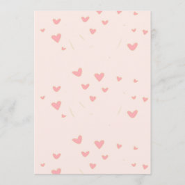 Cartão De Conselho O amor está no ar, corações cor-de-rosa