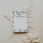 Cartão De Conselho O Elegante Casamento de Folhagem Verde Tropical Be<br><div class="desc">Este elegante cartão de boas intenções de casamento de folhagem tropical é perfeito para um casamento simples. Esta design desenhada à mão apresenta uma aquarela com lindas folhas verdes. Estas cartas são perfeitas para um casamento, chá de panela, chá de fraldas, festa de formatura e muito mais. Personalize as cartas...</div>