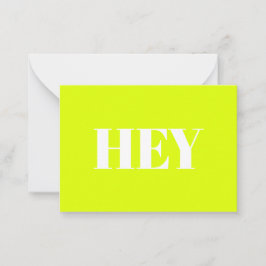 Cartão De Conselho Olá, Olá, neon chartreuse verde branco