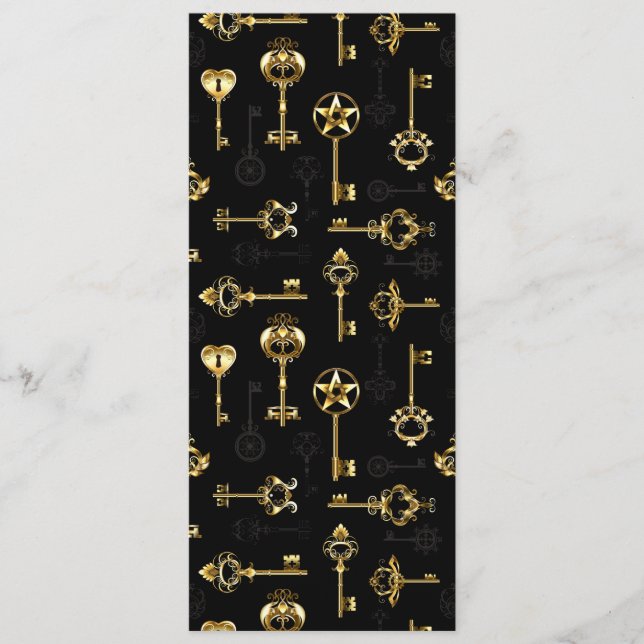 Cartão De Conselho Padrão sem falhas com chaves de Ouro (Frente)