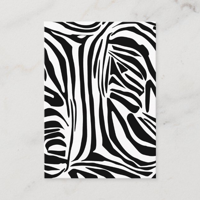 Cartão De Conselho Padrão zebra (Frente)