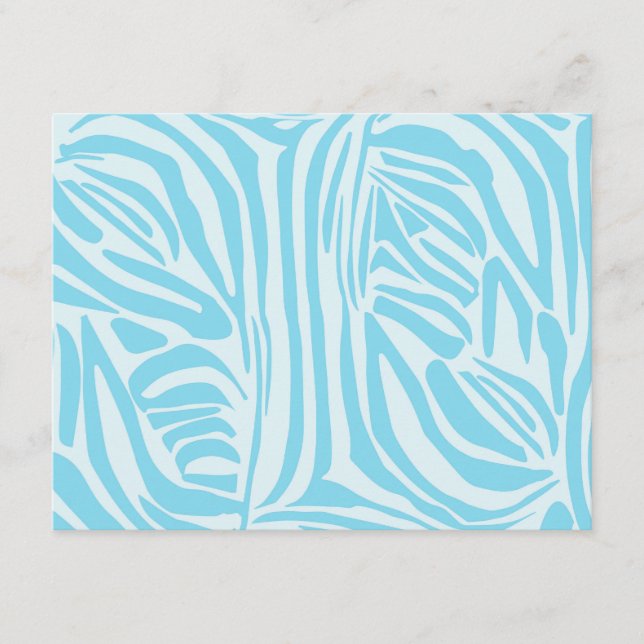 Cartão De Conselho Padrão Zebra Azul (Frente)