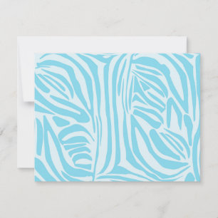 Cartão De Conselho Padrão Zebra Azul